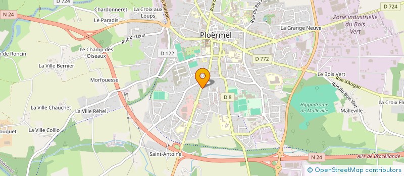localisation de l'entreprise LE FOYER CELTIQUE  PLOERMEL