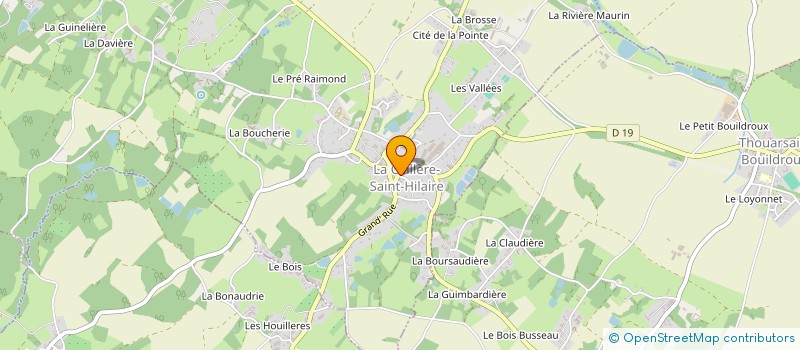 localisation de l'entreprise LE FOYER DES JEUNES  LA CAILLERE-SAINT-HILAIRE