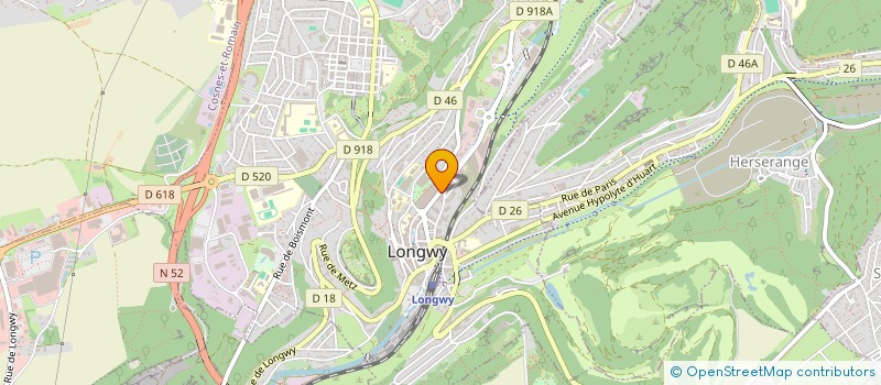 localisation de l'entreprise LE FOYER EGLISE REFORMEE FRANC à LONGWY