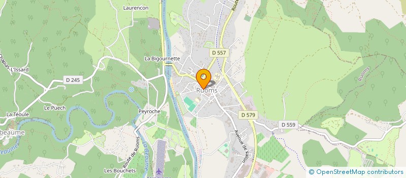 localisation de l'entreprise LE FOYER RUOMSOIS à RUOMS