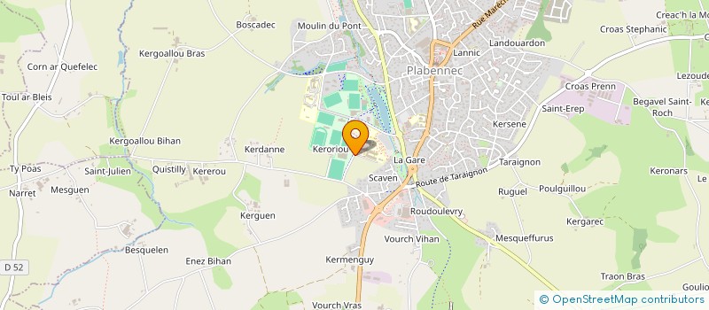 localisation de l'entreprise LE FOYER SOCIO-EDUCATIF DU COLLEGE PUBLIC DE PLABENNEC  PLABENNEC