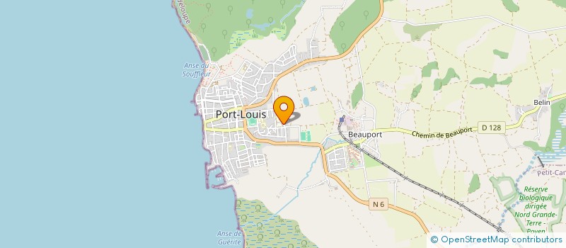 localisation de l'entreprise LE FOYER SOCIO-EDUCATIF L'ETOILE DU NORD DU CES DE PORT-LOUIS à PORT-LOUIS