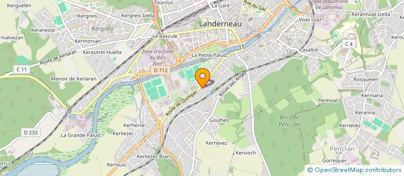 localisation de l'entreprise LE FRAISIER  LANDERNEAU