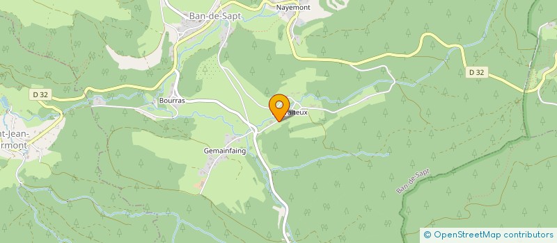 localisation de l'entreprise LE FRAITEUX  BAN-DE-SAPT