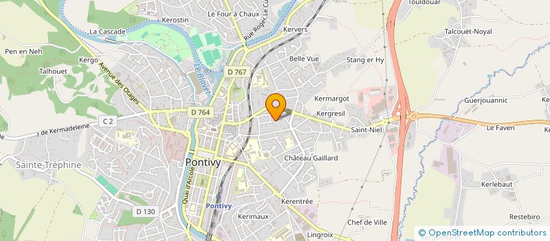 localisation de l'entreprise LE FRANC MASSON  PONTIVY