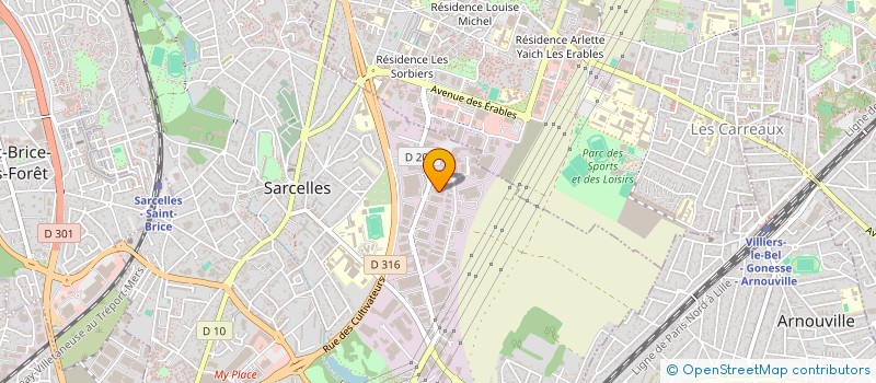 localisation de l'entreprise LE FRANC MOISIN à SARCELLES
