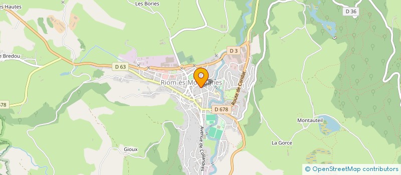 localisation de l'entreprise LE FRANCAIS EVENTS à RIOM-ES-MONTAGNES