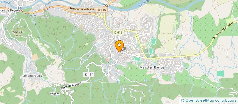 localisation de l'entreprise LE FRANCE à CERET