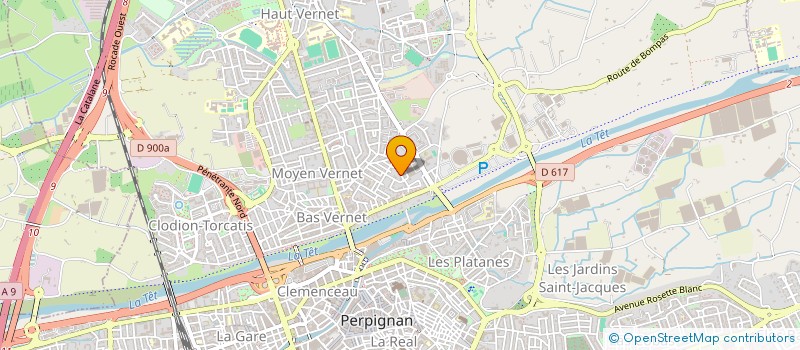 localisation de l'entreprise LE FRANCE  PERPIGNAN