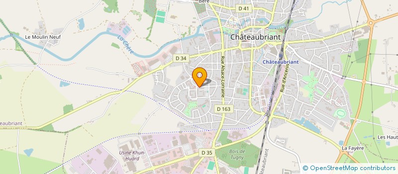 localisation de l'entreprise LE FRANCKY'S  CHATEAUBRIANT