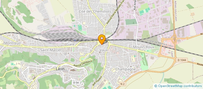 localisation de l'entreprise LE FRANCO-BELGE à LAON