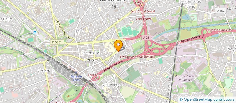 localisation de l'entreprise LE FRANCOIS  LENS