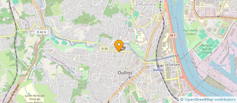 localisation de l'entreprise LE FRELON A PERRUQUE  OULLINS-PIERRE-BENITE