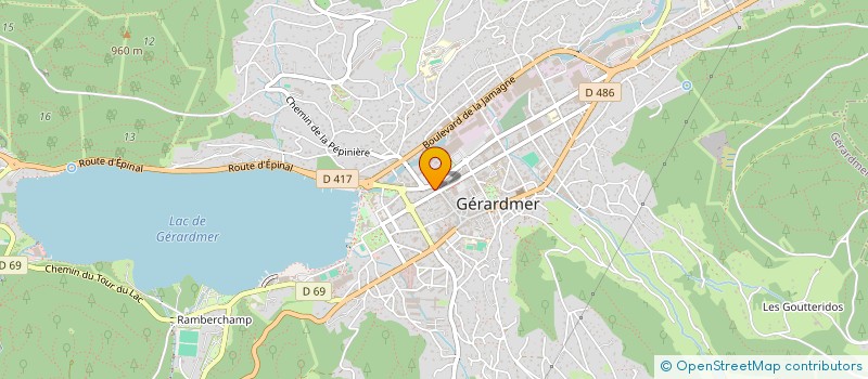 localisation de l'entreprise LE FRENCHY à GERARDMER