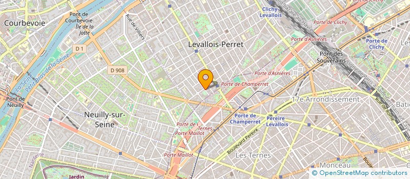 localisation de l'entreprise LE FRENCHY SNACK à LEVALLOIS-PERRET