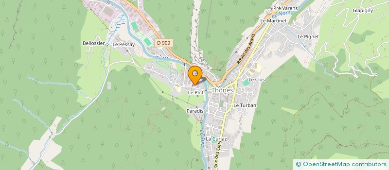 localisation de l'entreprise LE FRESAND à THONES