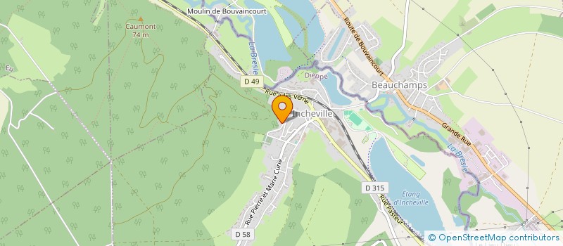 localisation de l'entreprise LE FRESNOY  INCHEVILLE