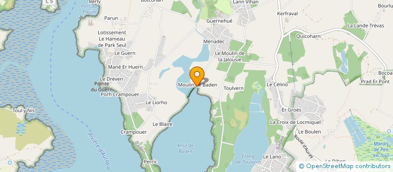localisation de l'entreprise LE FRETILLANT à BADEN