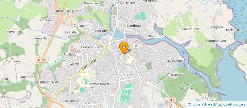 localisation de l'entreprise LE FRIANT - MENEZ à PONT-L'ABBE