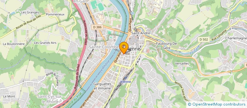 localisation de l'entreprise LE FRIDA à VIENNE