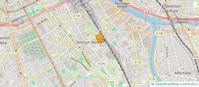 localisation de l'entreprise LE FRIGO à IVRY-SUR-SEINE