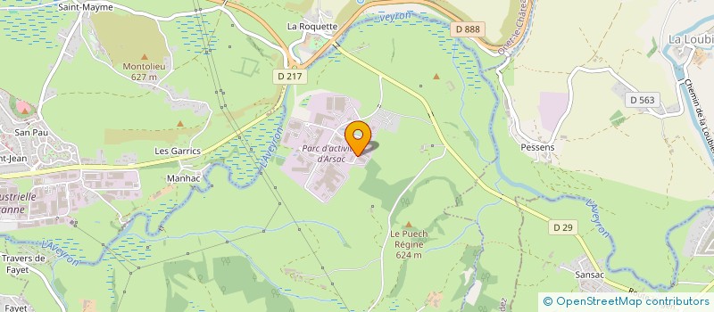 localisation de l'entreprise LE FRIGO DES BOUCHERS  SAINTE-RADEGONDE