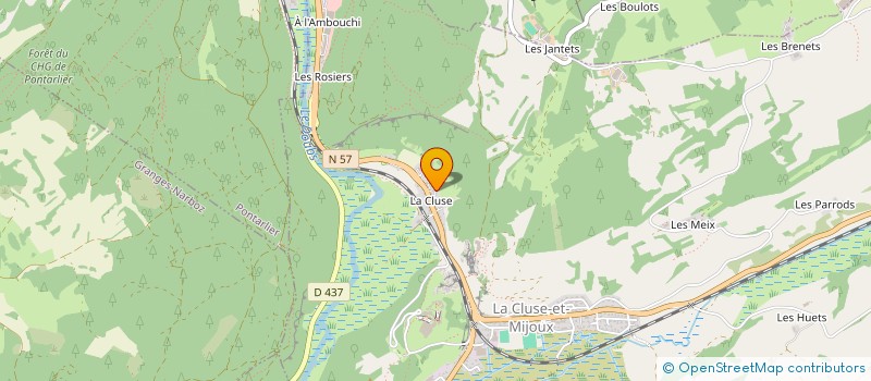 localisation de l'entreprise LE FRIOLIN  LA CLUSE-ET-MIJOUX