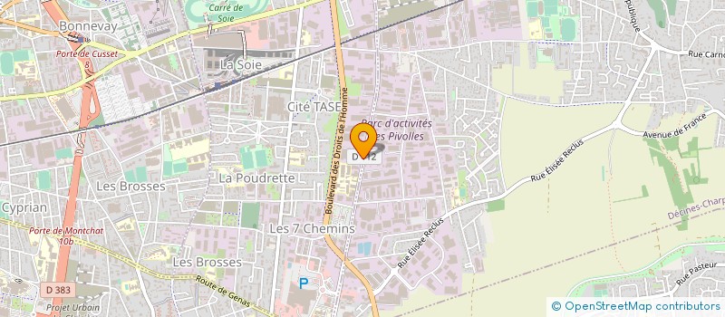 localisation de l'entreprise LE FROID à VAULX-EN-VELIN