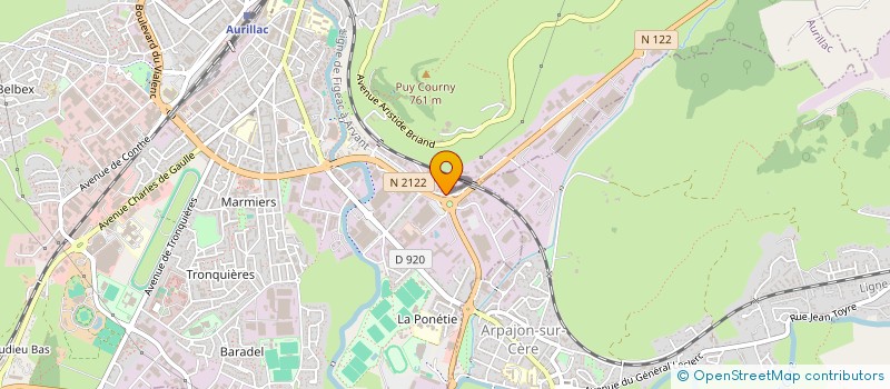 localisation de l'entreprise LE FROMAGER D'AURILLAC à AURILLAC