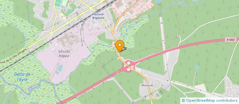 localisation de l'entreprise LE FROMAGER DE BIGANOS  BIGANOS