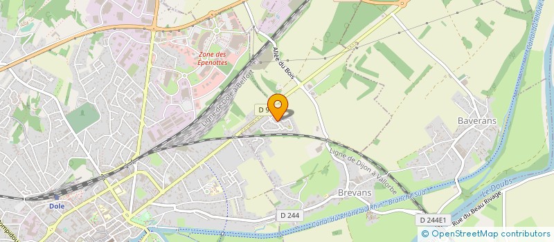 localisation de l'entreprise LE FROMAGER DE CHOISEY à CHOISEY