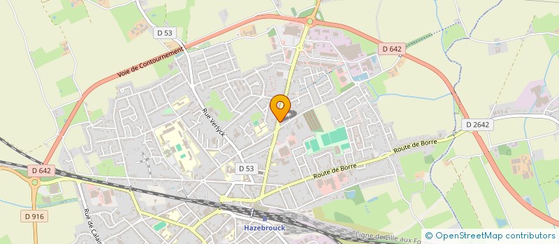 localisation de l'entreprise LE FROMAGER DE HAZEBROUCK  HAZEBROUCK