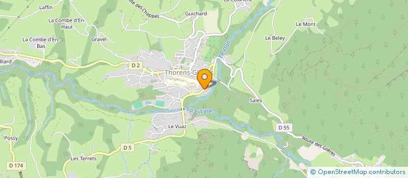 localisation de l'entreprise LE FROMAGER DE LA FRUITIERE DES GLIERES à FILLIERE