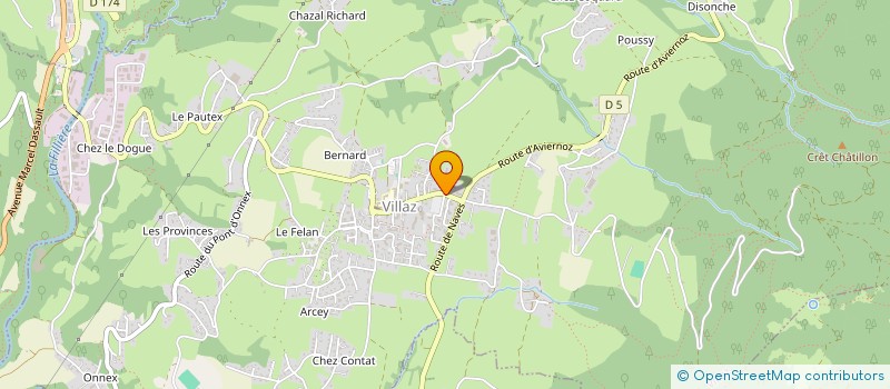 localisation de l'entreprise LE FROMAGER DE LA FRUITIERE DU MASSIF DU PARMELAN à VILLAZ