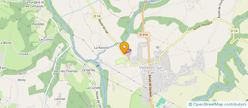 localisation de l'entreprise LE FROMAGER DE LA FRUITIERE VAL DE FIER à VALLIERES-SUR-FIER