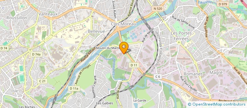 localisation de l'entreprise LE FROMAGER DE LIMOGES à LIMOGES