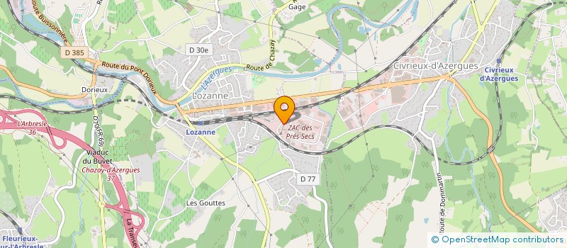 localisation de l'entreprise LE FROMAGER DE LOZANNE à LOZANNE