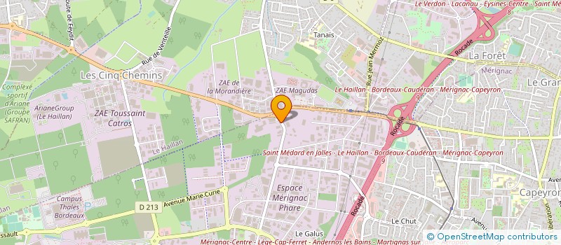 localisation de l'entreprise LE FROMAGER DE MERIGNAC à MERIGNAC