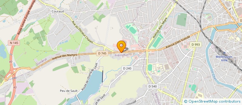 localisation de l'entreprise LE FROMAGER DE PREMILHAT à PREMILHAT