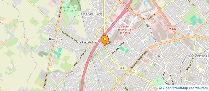 localisation de l'entreprise LE FROMAGER DE RONCQ  RONCQ