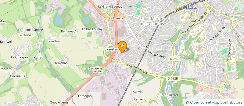 localisation de l'entreprise LE FROMAGER DE SAINT MARTIN DES CHAMPS  SAINT-MARTIN-DES-CHAMPS