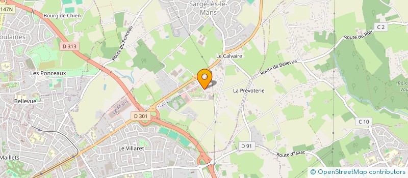 localisation de l'entreprise LE FROMAGER DE SARGE à SARGE-LES-LE-MANS