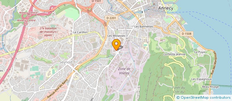 localisation de l'entreprise LE FROMAGER DE SEYNOD à ANNECY