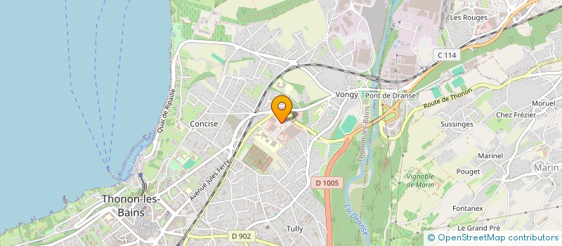 localisation de l'entreprise LE FROMAGER DE THONON à THONON-LES-BAINS