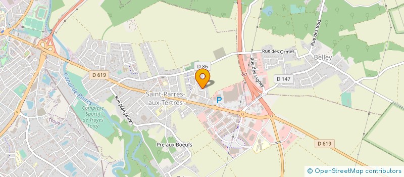 localisation de l'entreprise LE FROMAGER DE TROYES à SAINT-PARRES-AUX-TERTRES