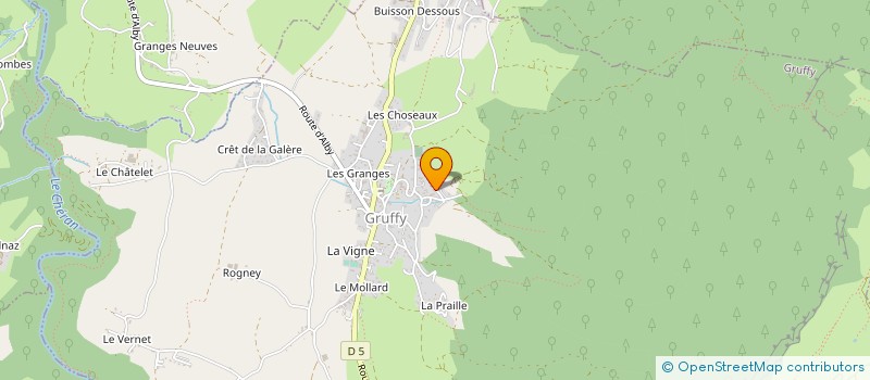 localisation de l'entreprise LE FROMAGER FRUITIERE MASSIF DE SEMNOZ à GRUFFY