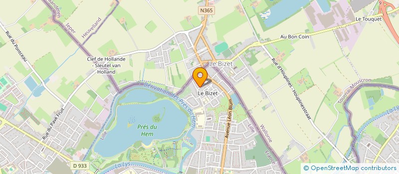 localisation de l'entreprise LE FRONTALIER à ARMENTIERES