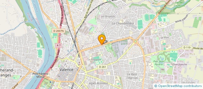 localisation de l'entreprise LE FRUIT DES CHAMPS à VALENCE