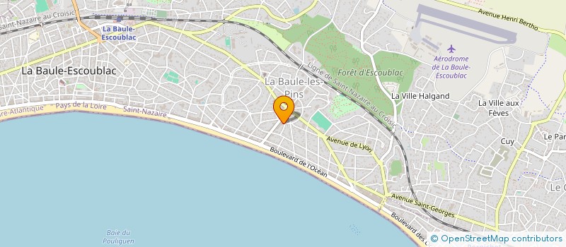 localisation de l'entreprise LE FRUITIER à LA BAULE-ESCOUBLAC