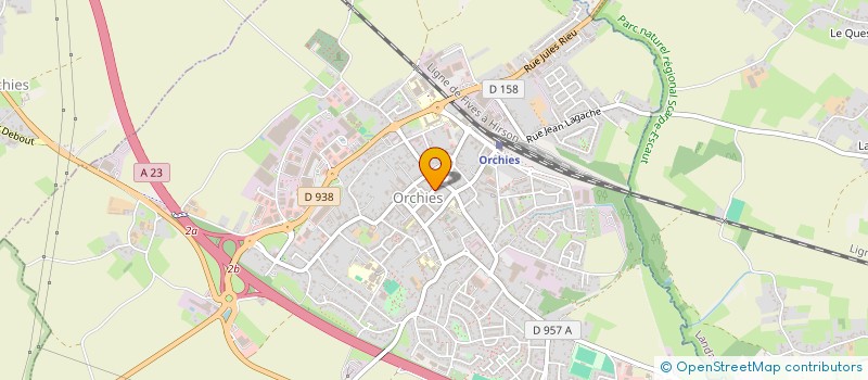 localisation de l'entreprise LE FRUITIER DE LA VOUTE à ORCHIES